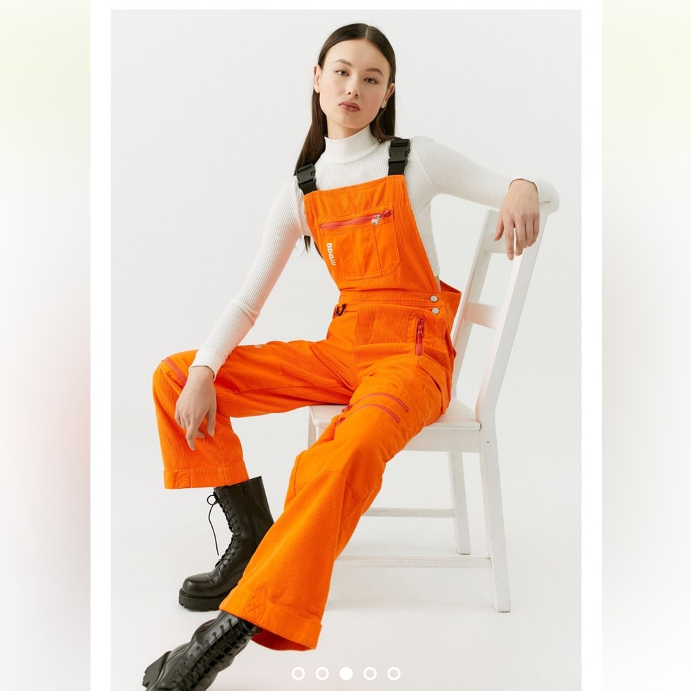 Urban Outfitters BDG Serendipities Corduroy Tech Overalls WideLeg Strap Utility